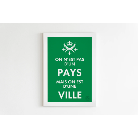 Affiche " On n'est pas d'un pays..."