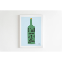 Affiche "Beau comme 1 litre"