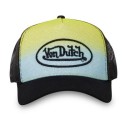 Casquette Vondutch Jaune Trucker Snapback effet Tie and Dye MESH
