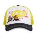 Casquette Vondutch x Schott Jaune Trucker Snapback Visière en Denim