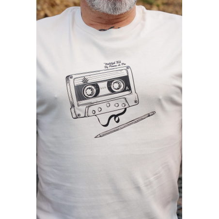 Tee-shirt cassette écru