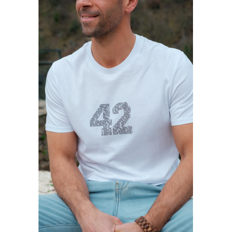 Tee-shirt 42 villes blanc