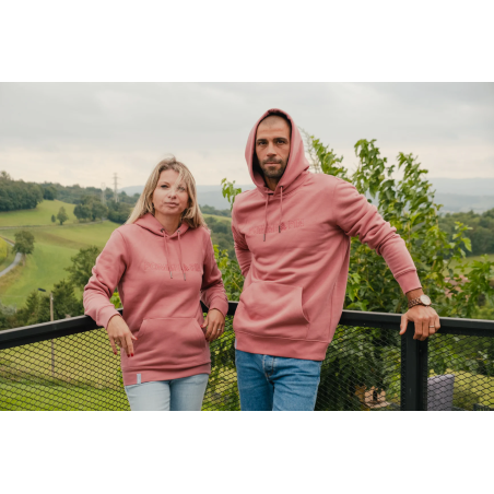 Sweat étrat rose vieilli mixte