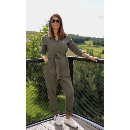 Combinaison femme kaki